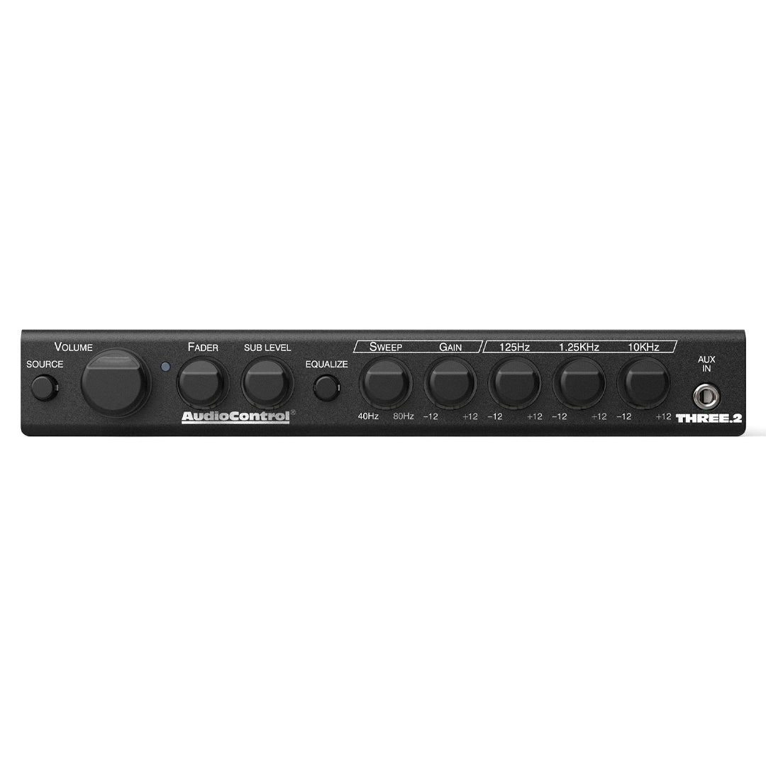 AudioControl Three.2, In-Dash EQ 3 Band Equalizer / Crossover w/ Aux Input