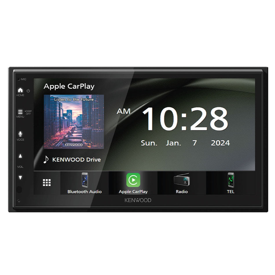 Kenwood DMX4710S, 6.8" Double Din Digital Media Receiver w/ Apple CarPlay & Android Auto