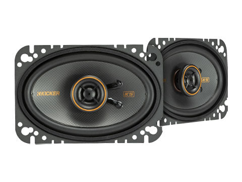 Kicker KSC460, KS Series 4x6" 2-Way 4 Ohm Coaxial Speakers (51KSC4604)