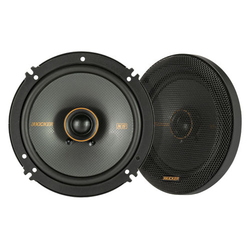 Kicker KSC650, KS Series 6.5" 2-Way 4 Ohm Coaxial Speakers (51KSC6504)