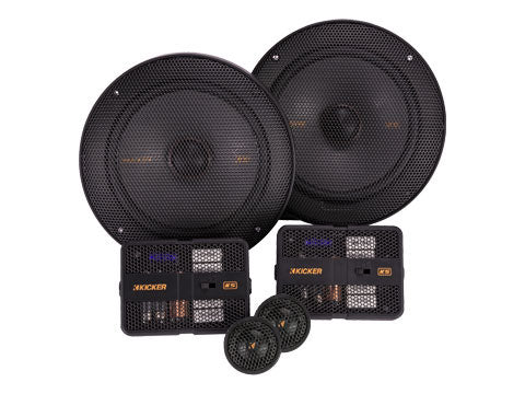 Kicker KSS6504, KS Series 6.5" 2-Way 4 Ohm Component Speakers (51KSS6504)