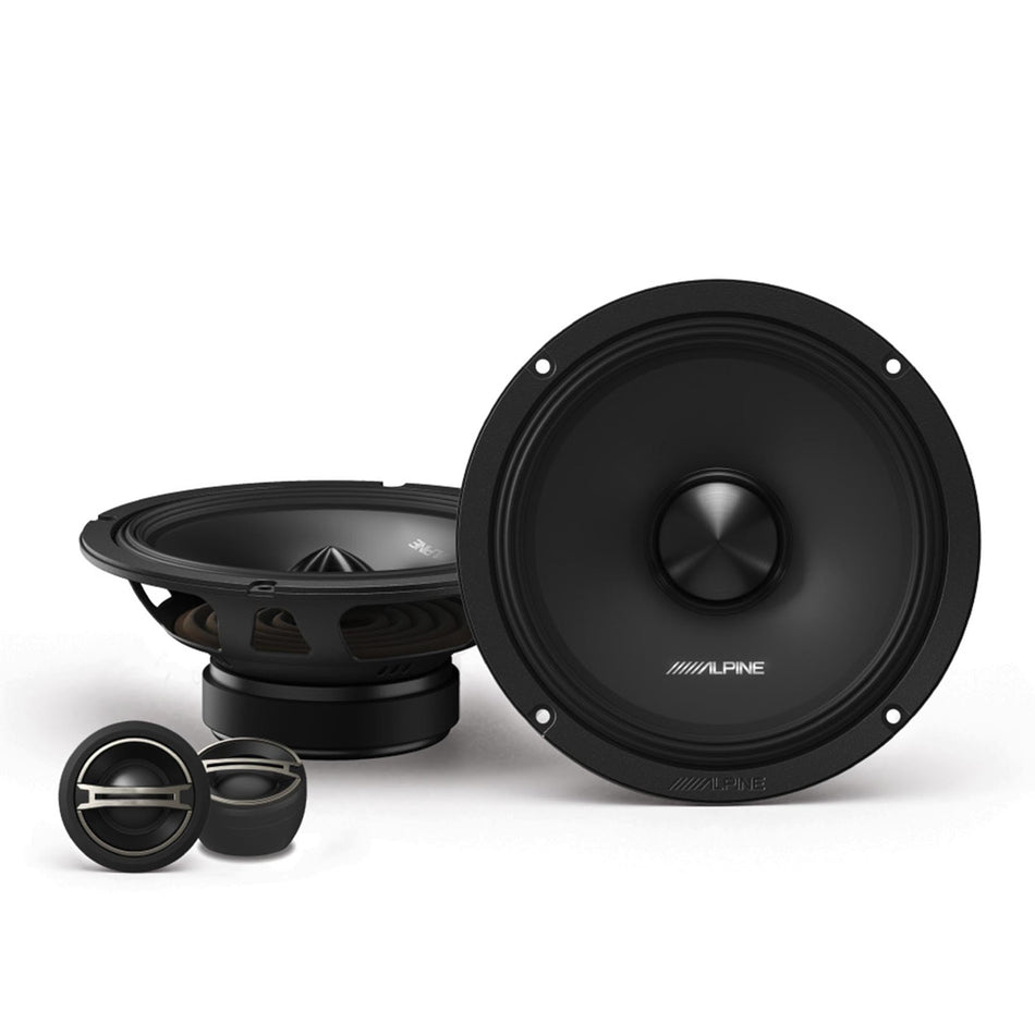 Alpine DM-65C-G, DM Series 6.5" 2-Way Component Speaker - 200W Peak