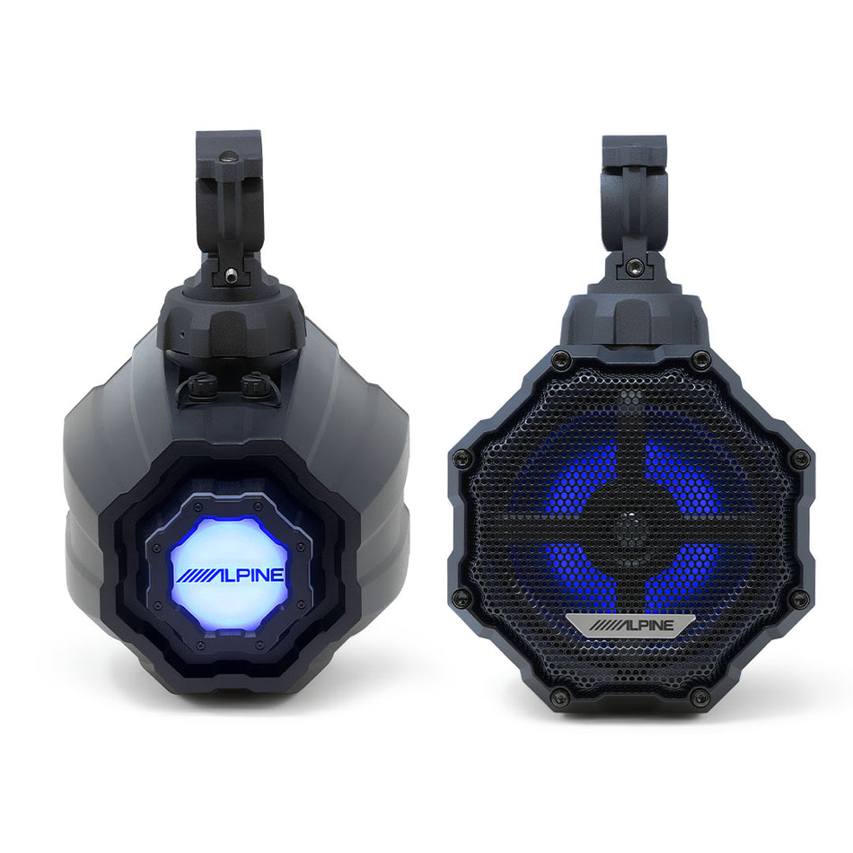 Alpine SPV-65RGB-CAN, 6.5" Weather-Resistant Universal Fit Speaker Pods for Side-by-Side / UTV