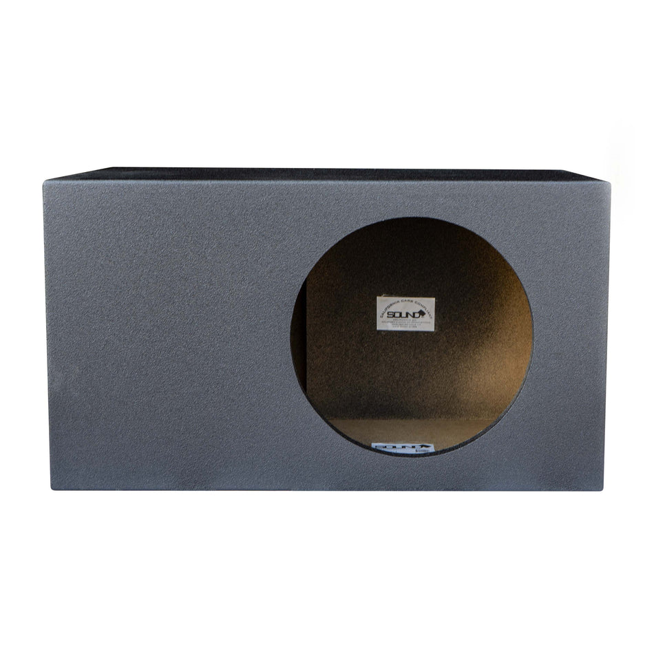 SoundBox SPL Series Single 10" Vented Subwoofer Enclosure - BedLiner Finish