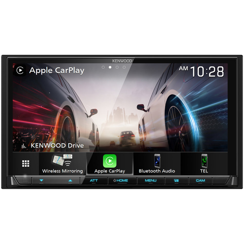 Kenwood DMX9708S, 6.95" Double Din Digital Media Receiver w/ CarPlay & Android Auto